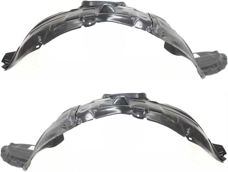Front Fender Liner Pair/Set for 2004-2009 Mazda 3, Right (Passenger) and Left (Driver) Side Replacement