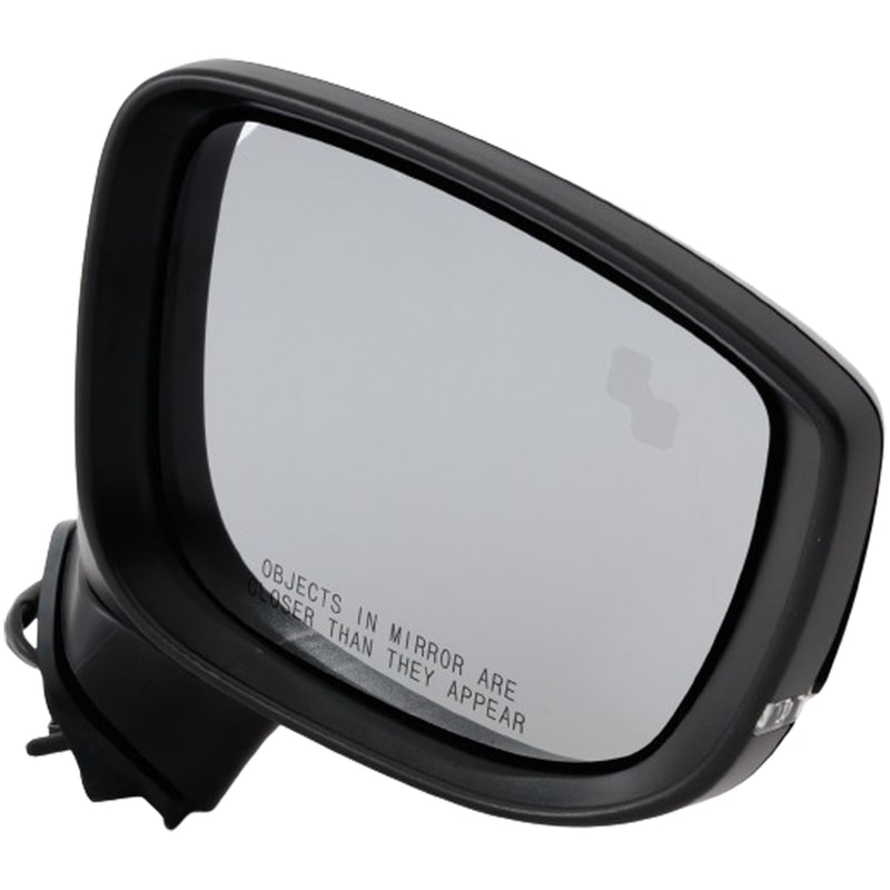 Mirror Pair/Set for Mazda CX-5 2017-2023, Right (Passenger) and Left (Driver), Power, Manual Folding, Heated, Paintable, with Blind Spot Detection and Signal Light, without Auto Dimming and Memory, Replacement