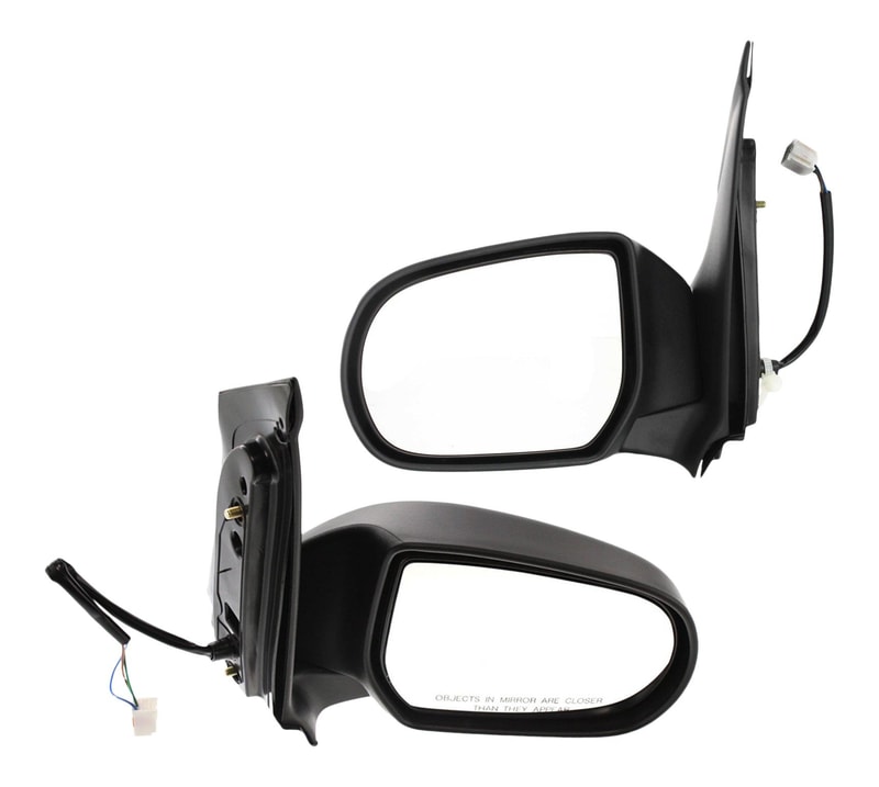 Power Manual Folding Non-Heated Textured Mirror Pair/Set for Mazda MPV 2002-2006, Right (Passenger) and Left (Driver) Replacement