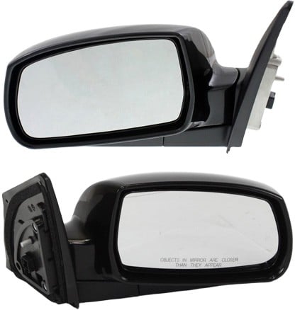Mirror Pair/Set for Hyundai Tucson 2010-2015 Limited Model, Right (Passenger) and Left (Driver), Power, Manual Folding, Heated, Paintable, with Signal Light, Replacement