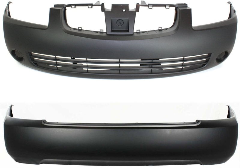 Front and Rear Bumper Cover Set for 2004-2006 Nissan Sentra, Set of 2, Primed (Ready to Paint), Replacement Part