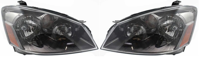 Pair/Set - Headlight Assembly for 2005-2006 Nissan Altima, Halogen, Right (Passenger) and Left (Driver), Compatible with S/SE/SL Model, Replacement