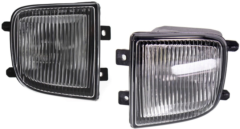 Front Fog Light Assembly Pair/Set for Nissan Pathfinder 1999-2004, Right (Passenger) and Left (Driver) Sides, From 12-98, Replacement