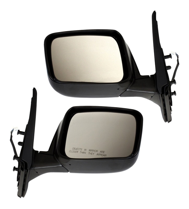 Power Heated Manual Folding Mirror Pair/Set for Nissan Rogue 2008-2013, Rogue Select 2014-2015, Right (Passenger) and Left (Driver), Paintable Replacement
