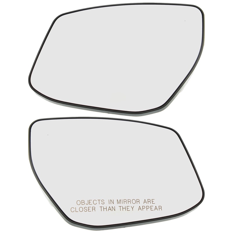 Mirror Glass Replacement Pair/Set for Nissan Altima (2013-2018) and Sentra (2013-2019) with Right (Passenger) and Left (Driver), Heated, Backing Plate and Signal Light