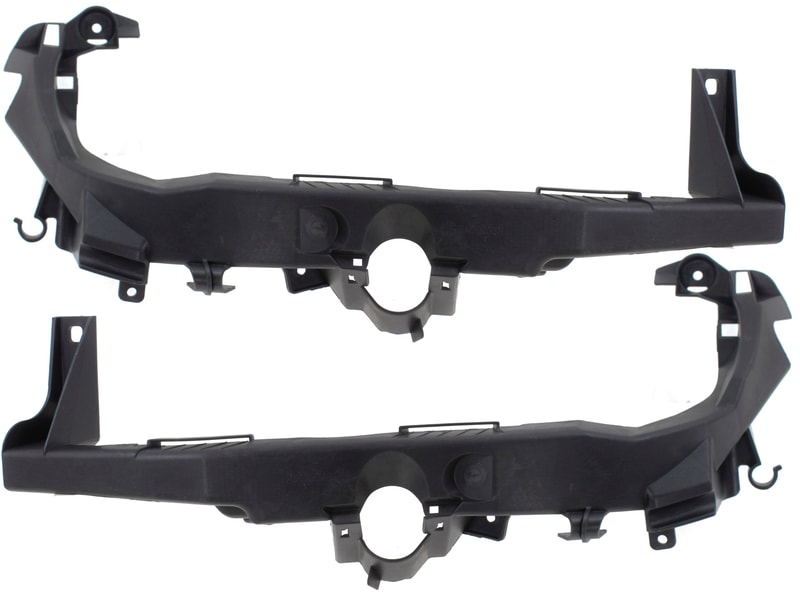 Headlight Mounting Bracket Pair/Set for BMW 3-Series 2009-2012, Right (Passenger) and Left (Driver), Sedan (2009-2011)/Wagon, Replacement Models: for 318i, 320i, 325i, 328i, 330i, 335i.