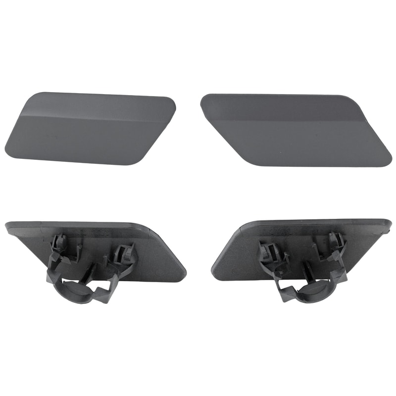 Headlight Washer Cover Pair/Set for BMW X4 2015-2018, Right (Passenger) and Left (Driver) with Headlight Washer Holes, Replacement