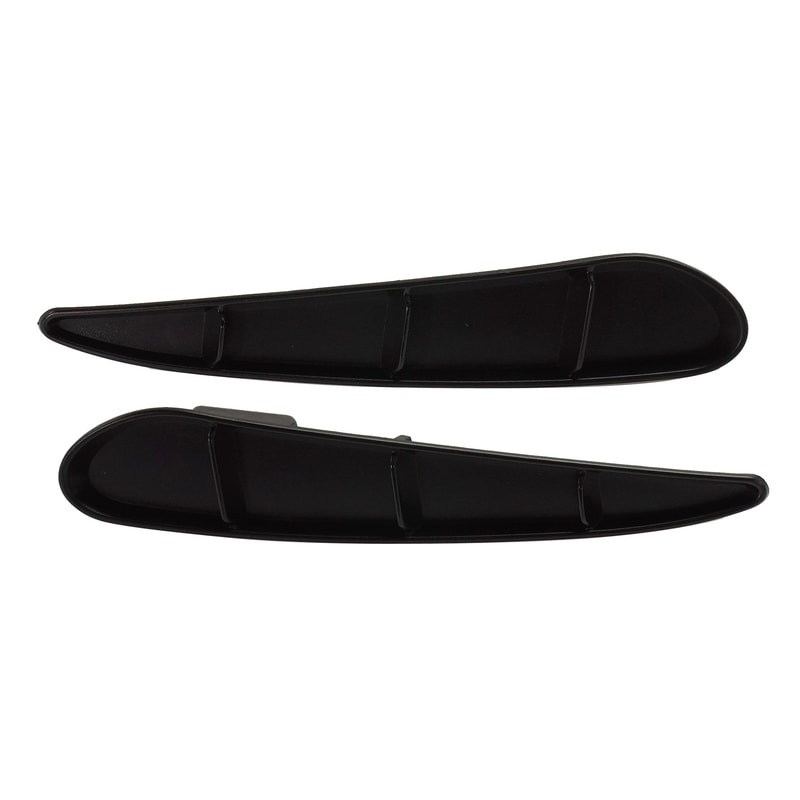 Rear Bumper Grille Pair/Set for BMW 330I (2019-2022) and M340I (2020-2022), Sedan, Bright Black, Right (Passenger) and Left (Driver), without M Sport Package, Replacement