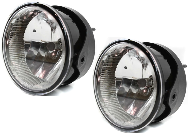 Front Fog Light Assembly Pair/Set for Ford Expedition 2007-2014, Ranger 2008-2011, Includes Right (Passenger) and Left (Driver) lights, Replacement