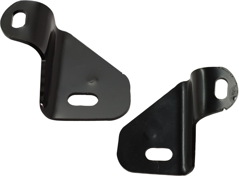 Fog Light Bracket Pair/Set for 2007-2013 Chevrolet Silverado/GMC Sierra 1500, Right (Passenger) and Left (Driver), Replacement