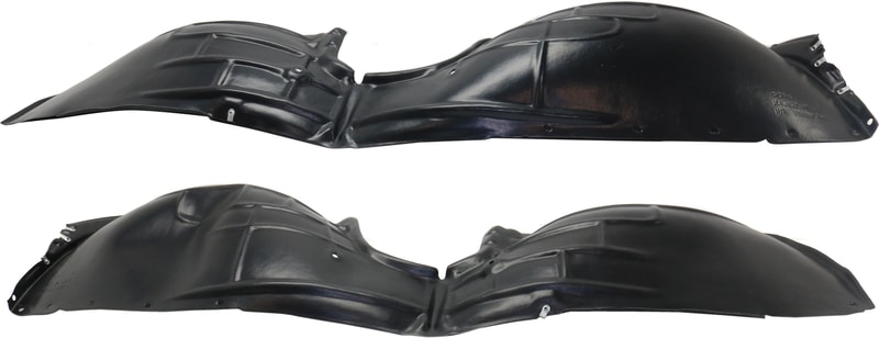 Front Fender Liner Pair/Set for 2018 Chevrolet Equinox, Both Left (Driver) and Right (Passenger) Sides, Replacement
