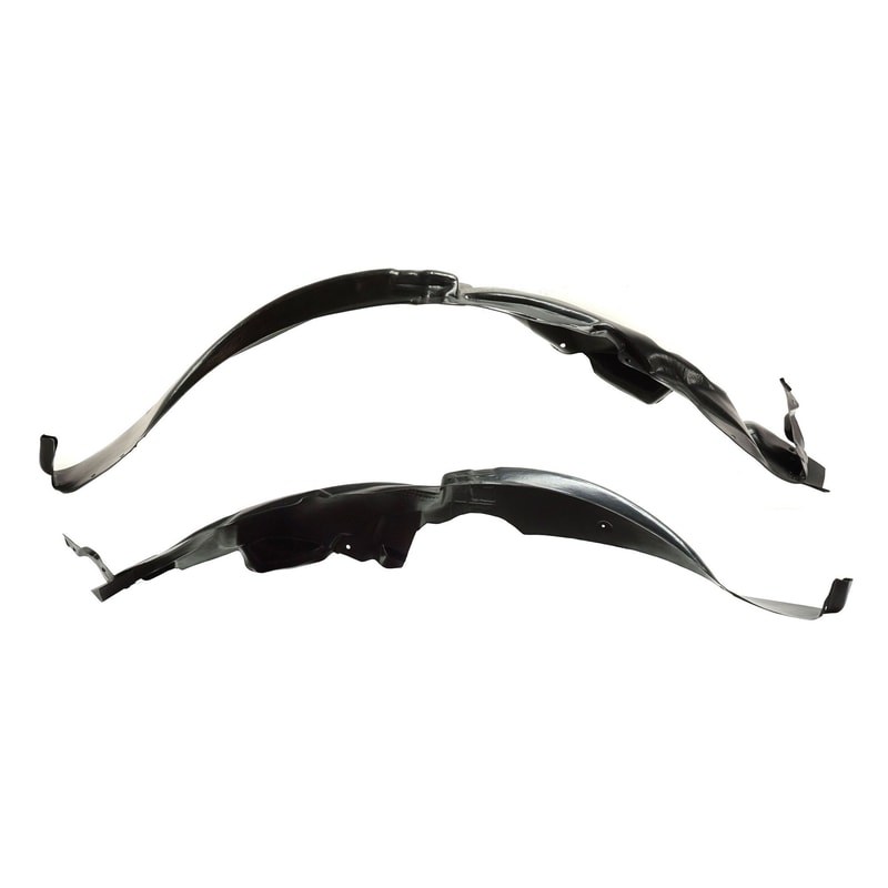 Front Fender Liner Pair/Set for Chevrolet Spark 2013-2015, Right (Passenger) and Left (Driver) Sides Replacement