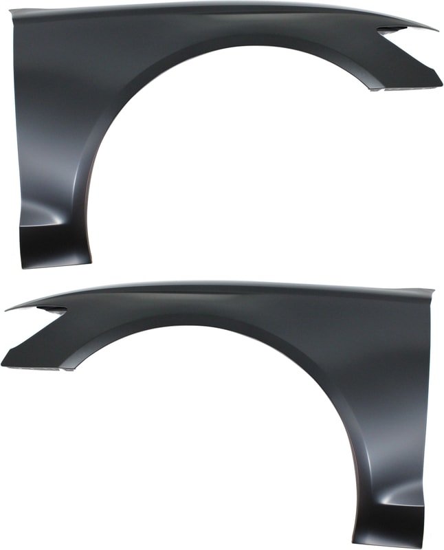 Front Fender Pair/Set for Audi A6/S6 2012-2018, Right (Passenger) and Left (Driver), Primed (Ready to Paint), Steel Replacement