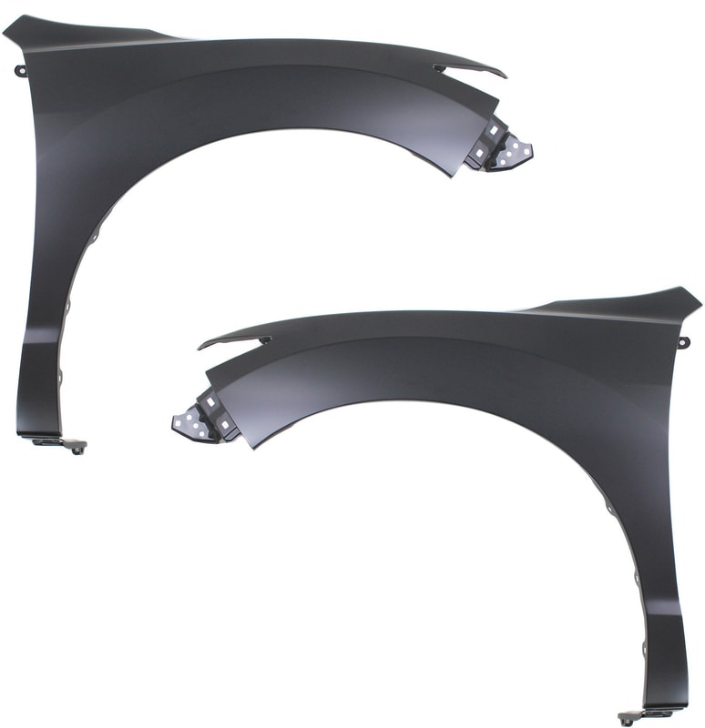 Front Fender Pair/Set for Acura RDX 2013-2018, Right (Passenger) and Left (Driver), Primed (Ready to Paint), Steel Replacement