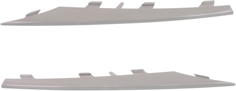 Front Bumper Molding Pair/Set for BMW X5 2011-2013, Right (Passenger) and Left (Driver), Silver, without M Package, with Premium/Sport Model Replacement