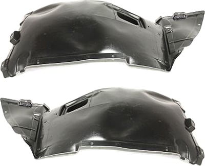 Front Fender Liner Pair/Set for BMW 3-Series 2007-2013, Right (Passenger) and Left (Driver) Front Section, Replacement for Convertible/Coupe, 3.0L Engine, without Turbo and M Package