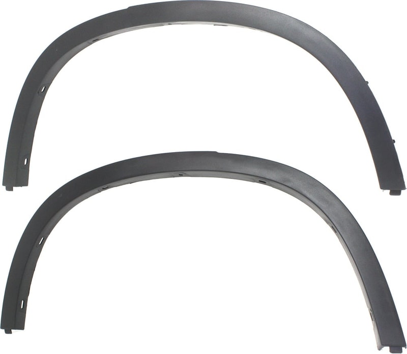 Rear Wheel Opening Molding Pair/Set for BMW X1 2012-2015, Textured Right (Passenger) and Left (Driver), Excluding M Sport Line, Light Replacement