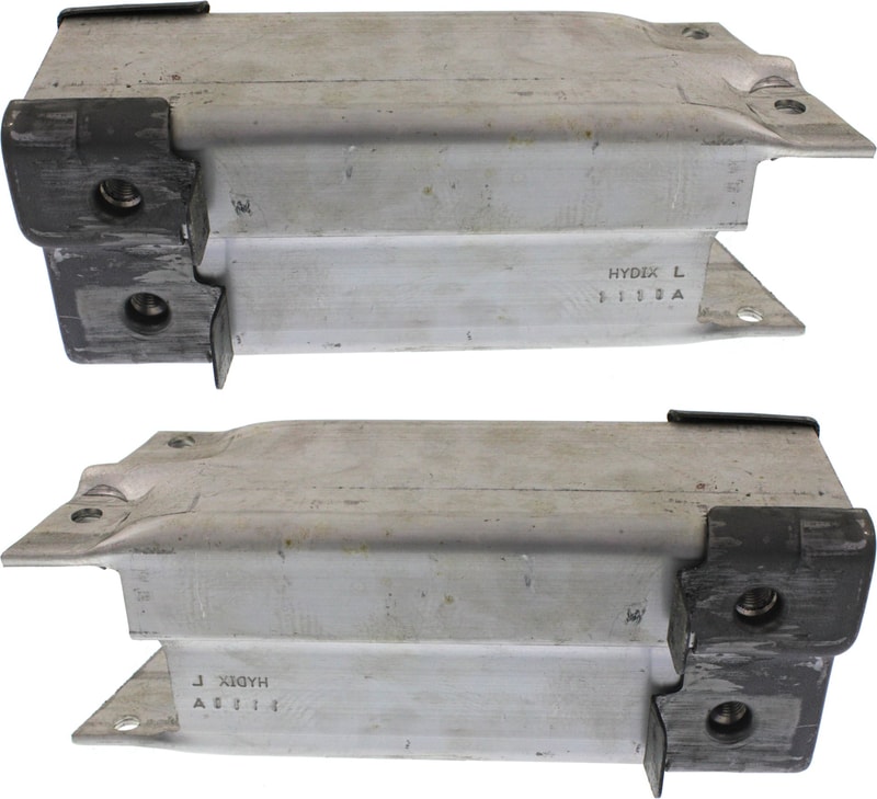 Aluminum Front Bumper Bracket Pair/Set for 2013-2019 Cadillac XTS / 2014-2020 Chevrolet Impala, Right (Passenger) and Left (Driver) Sides, Outer Impact Absorber, Replacement