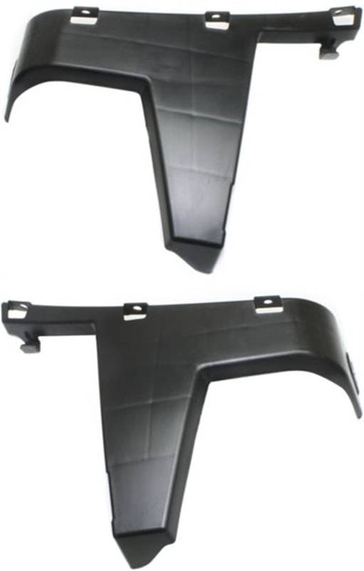 Front Bumper Bracket Pair/Set for Chevrolet Colorado Xtreme Model 2005-2008 Right (Passenger) and Left (Driver), Cover Bracket, Plastic, Replacement
