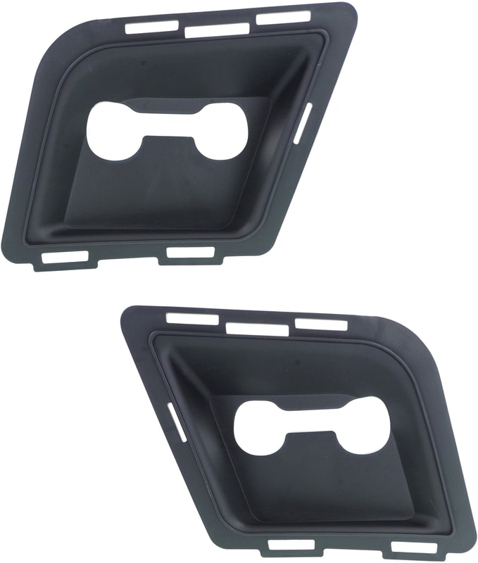 Front Bumper Tow Hook Cover Pair/Set for Chevrolet Avalanche/Tahoe/Suburban 2007-2014, Right (Passenger) and Left (Driver), With Off Road Package, Replacement 