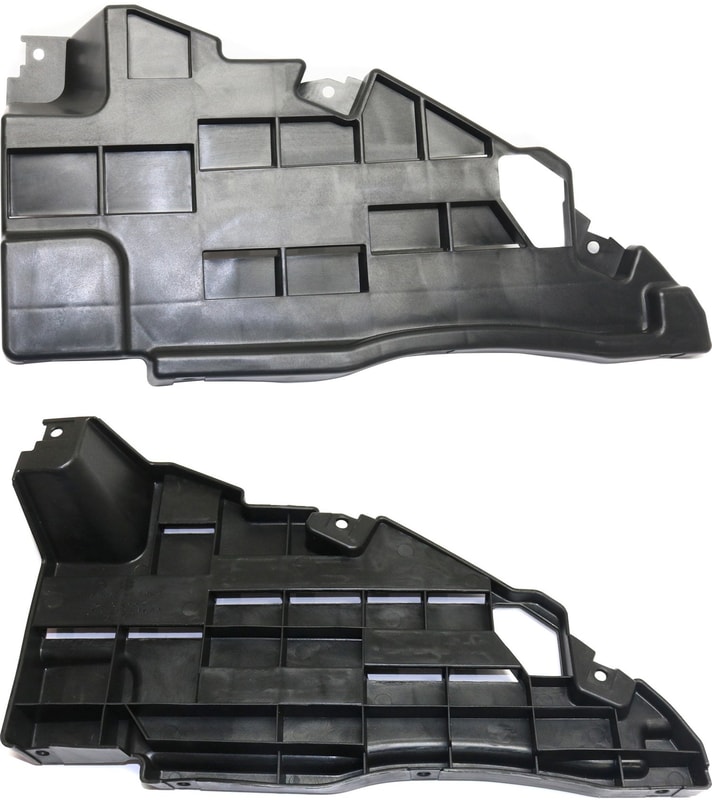 Front Bumper Filler Cover Pair/Set for 2015-2020 Chevrolet Colorado/Canyon - Right (Passenger) and Left (Driver) Side, Plastic Replacement