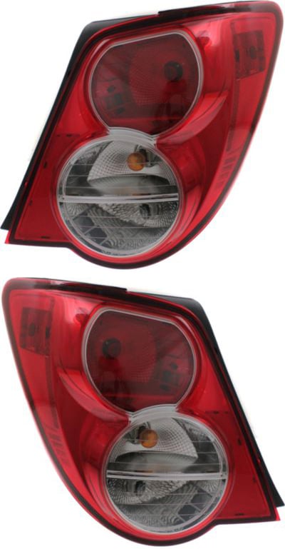 Pair/Set - Tail Light Assembly for Chevrolet Sonic Sedan 2012-2016, Right (Passenger) and Left (Driver) Replacement