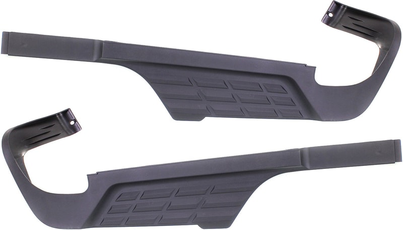 Rear Bumper Step Pad Pair/Set for Chevrolet Silverado/Sierra 2500 HD/3500 HD 2007-2014, Right (Passenger) and Left (Driver), Outer, Dual Rear Wheels, Fits 2007 Non Classic, Replacement