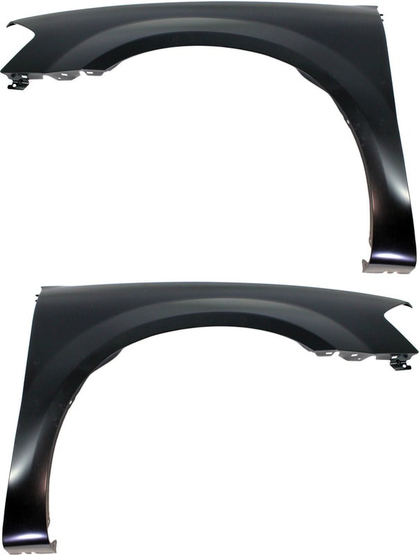 Front Fender Pair/Set for 2011-2014 Dodge Avenger, Right (Passenger) and Left (Driver), Primed (Ready to Paint) - Replacement