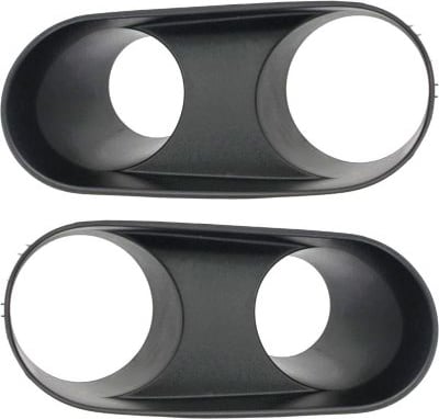 Front Fog Light Molding Pair/Set for 1994-2004 Ford Mustang, Primed (Ready to Paint), Right (Passenger) and Left (Driver), Cobra Model Replacement