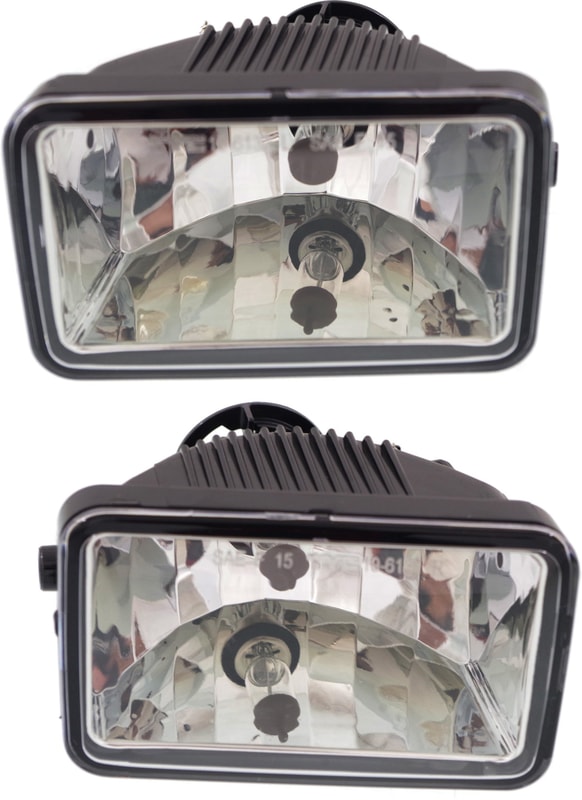 Front Fog Light Assembly Pair/Set for Ford F-150 2015-2020, Right (Passenger) and Left (Driver), Excludes Raptor Model, without Mounting Bracket, Replacement