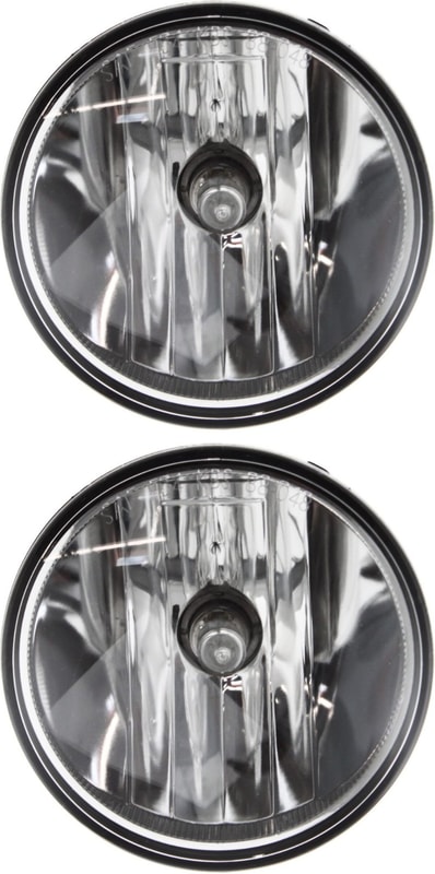 Front Fog Light Pair/Set for Ford Escape (2007-2010) and Mustang (2007-2014), Includes Right (Passenger) and Left (Driver) Replacement Lights