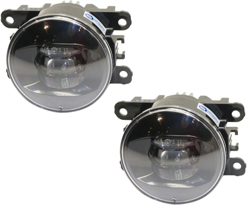Front LED Fog Light Assembly Pair/Set for 2015-2017 Ford Mustang Convertible/Coupe, Right (Passenger) and Left (Driver), Replacement