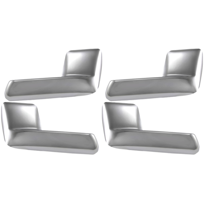 Front and Rear Interior Door Handle Right (Passenger) and Left (Driver) for 2003-2006 Ford Expedition, All Chrome Replacement Set