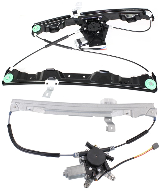 Front and Rear Window Regulator Set for Ford Explorer 2002-2010 / Mercury Mountaineer 2002-2010 - Right (Passenger), Power, with Motor Replacement