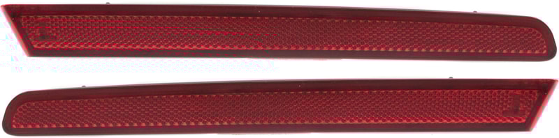 Rear Bumper Reflector Light Pair/Set for Ford Explorer/Explorer Police (2011-2015), Right (Passenger) and Left (Driver) Replacement