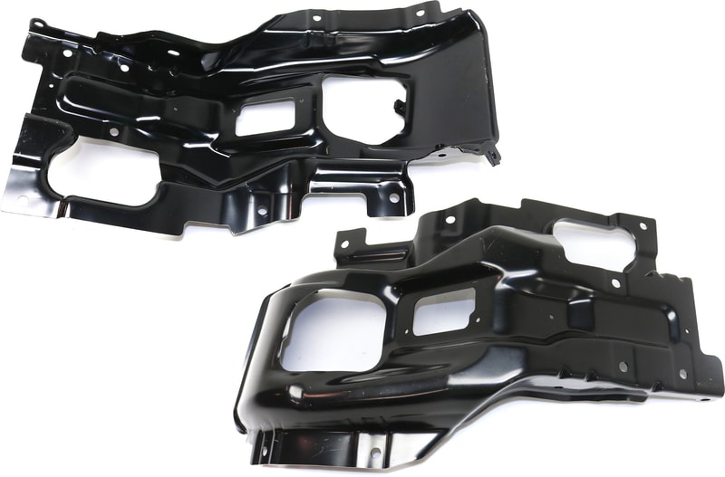 Front Bumper Bracket Impact Bar Pair/Set for GMC Sierra 2500 HD/3500 HD 2015-2019, Right (Passenger) and Left (Driver), Replacement