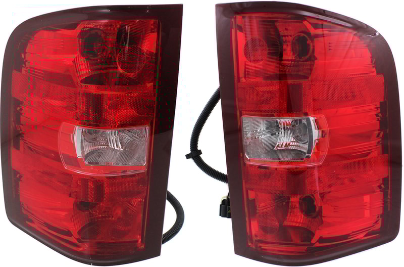 Tail Light Assembly Pair/Set for 2010-2011 Silverado/Sierra, Right (Passenger) and Left (Driver), Replacement