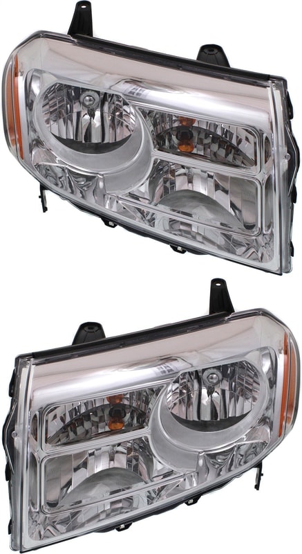 Headlight Assembly for PILOT 2012-2015, Right (Passenger) and Left (Driver), Halogen Pair/Set, Head Light Replacement