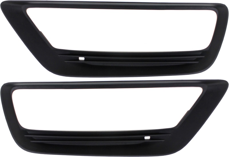 Front Fog Light Molding Pair/Set for 2013-2015 Honda Accord Sedan, Right (Passenger) and Left (Driver), Paint to Match, Excludes Hybrid Model, Replacement