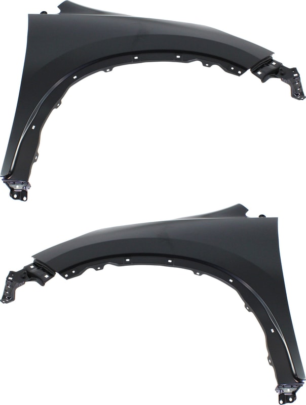 Front Fender Pair/Set for Honda CR-V 2012-2016, Right (Passenger) and Left (Driver), Primed (Ready to Paint), Steel, Replacement