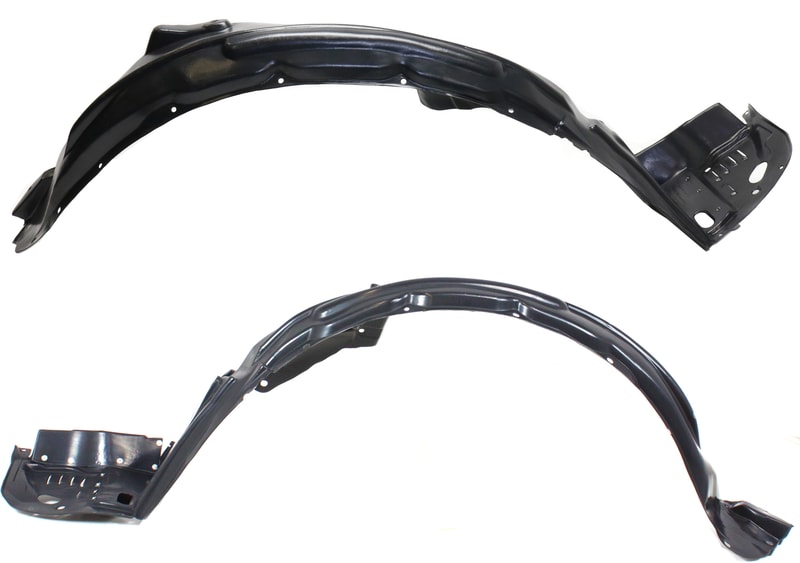 Pair/Set - Front Fender Liner for 2008-2012 Honda Accord Coupe, Right (Passenger) and Left (Driver) Side, Replacement