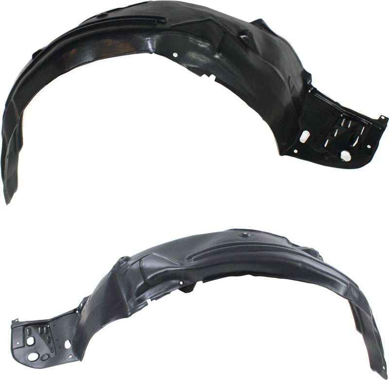 Front Fender Liner Pair/Set for 2013-2015 Honda Accord Coupe, Right (Passenger) and Left (Driver), Replacement