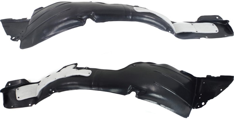 Front Fender Liner Pair/Set for Hyundai Elantra 2014-2016, Right (Passenger) and Left (Driver) Replacement