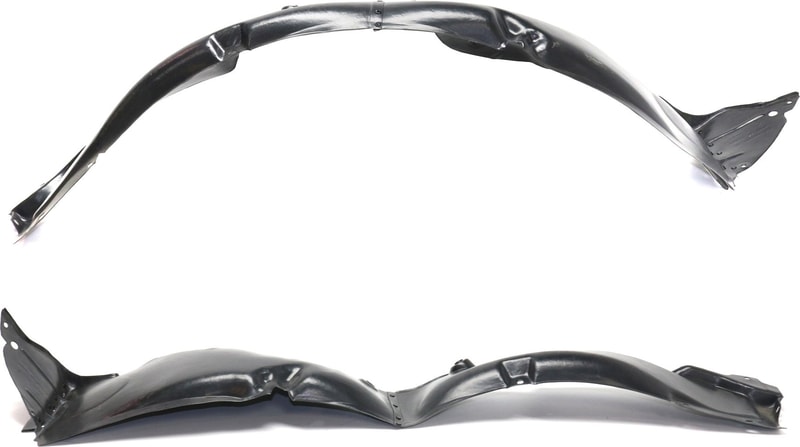 Front Fender Liner Pair/Set for Hyundai Veloster 2012-2013, Right (Passenger) and Left (Driver), with no Turbo until 4-30-13, Replacement