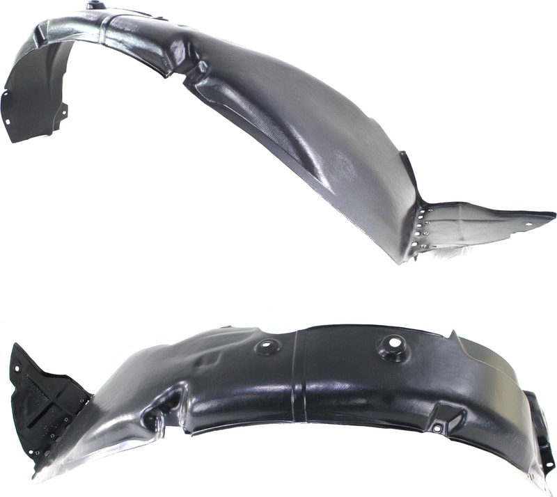 Front Fender Liner Pair/Set for 2013 Hyundai Veloster to 4-30-13, with Turbo, Right (Passenger) and Left (Driver) Replacement