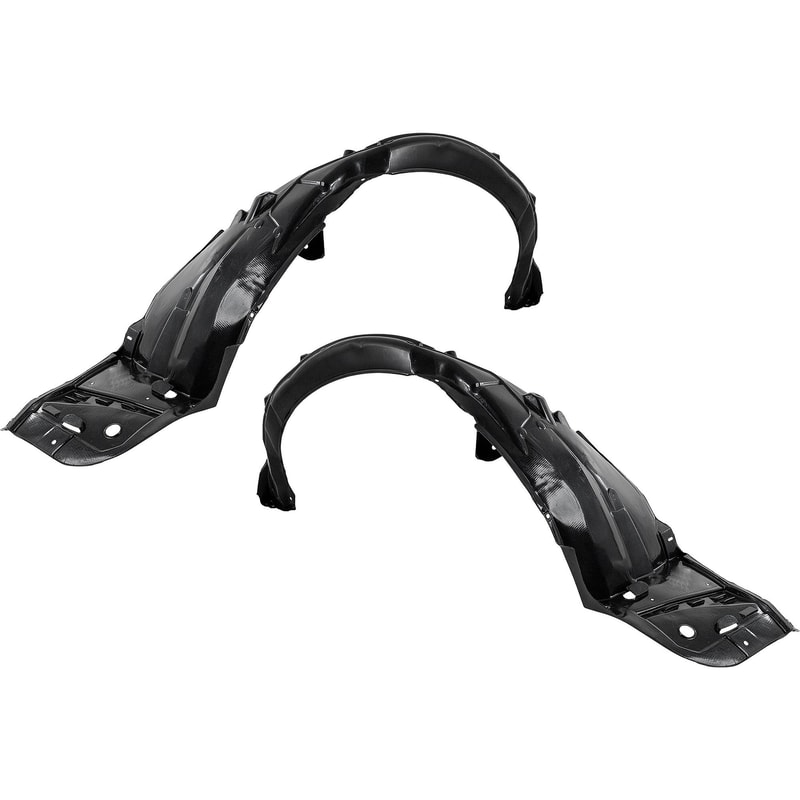 Front Fender Liner Pair/Set for 2016-2017 Honda Accord Sedan, Right (Passenger) and Left (Driver) Side Set, without Insulation Foam, Excluding Hybrid Model, Replacement