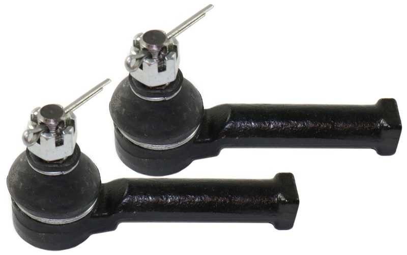 Front Tie Rod Pair/Set for Honda CR-V 2007-2011 and CR-Z 2011-2012, Right (Passenger) and Left (Driver) Sides, Outer, Replacement