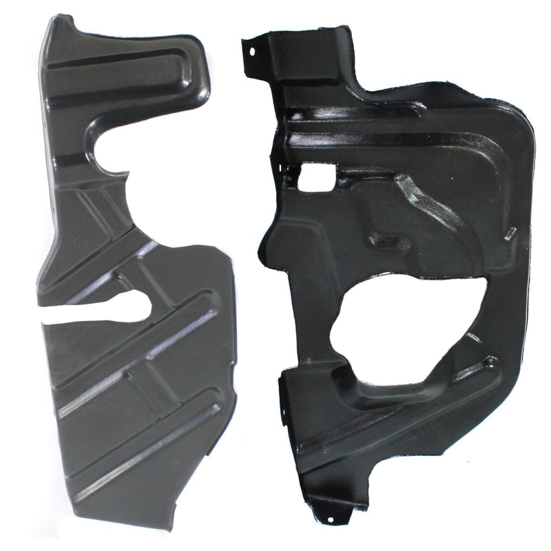 Engine Splash Shield Pair/Set for Hyundai Santa Fe 2001-2006, Under Cover, Right (Passenger) and Left (Driver), 2.4L/2.7L Engine, Replacement
