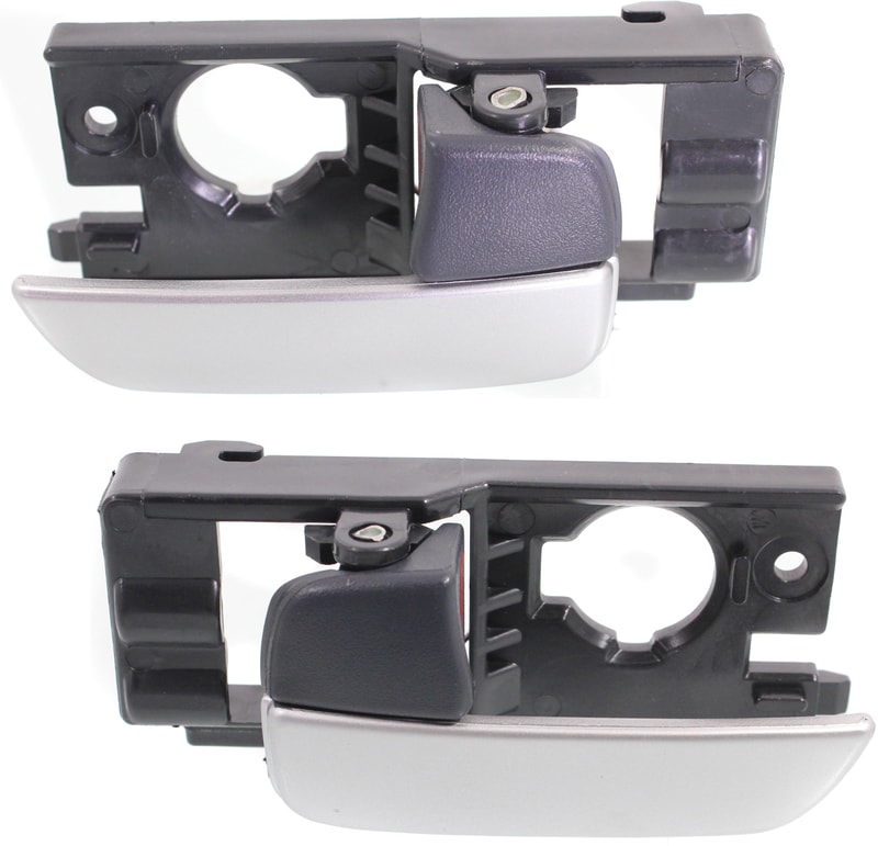 Front Interior Door Handle Pair/Set for Hyundai Accent 2006-2011, Right (Passenger) and Left (Driver) Replacement