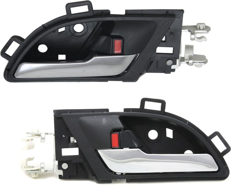 Front Interior Door Handle Pair/Set for Honda CR-V 2007-2011, Right (Passenger) and Left (Driver) Replacement